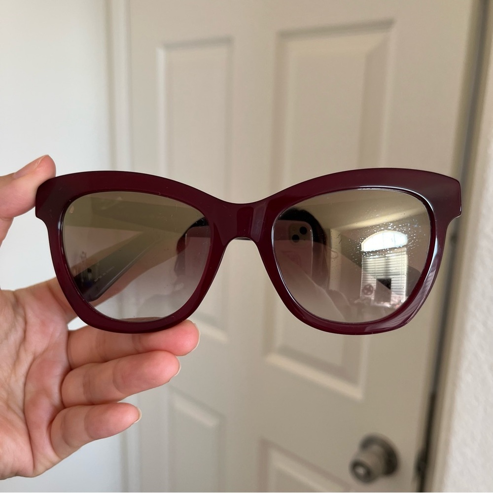 Kate Spade Burgundy Cat Eye Sunglasses